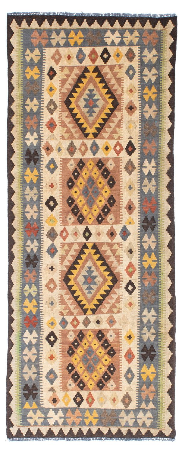 Tapis de couloir Tapis Kelim - Oriental - 208 x 82 cm - beige
