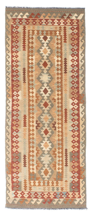 Tapis de couloir Tapis Kelim - Oriental - 200 x 78 cm - beige