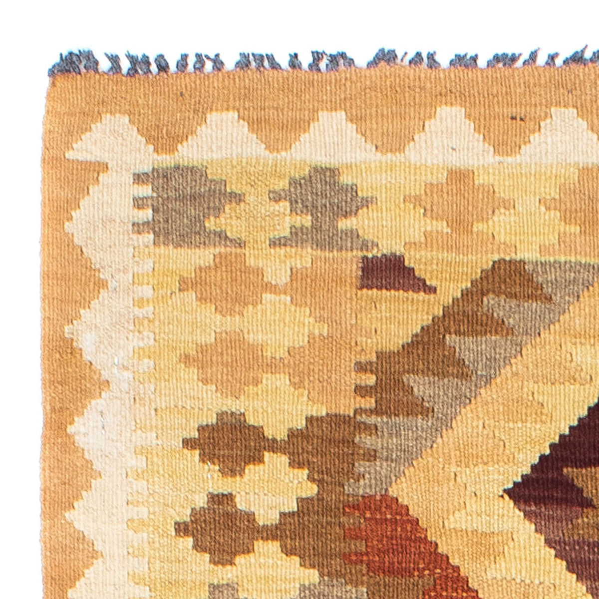 Tapis de couloir Tapis Kelim - Oriental - 191 x 77 cm - marron clair