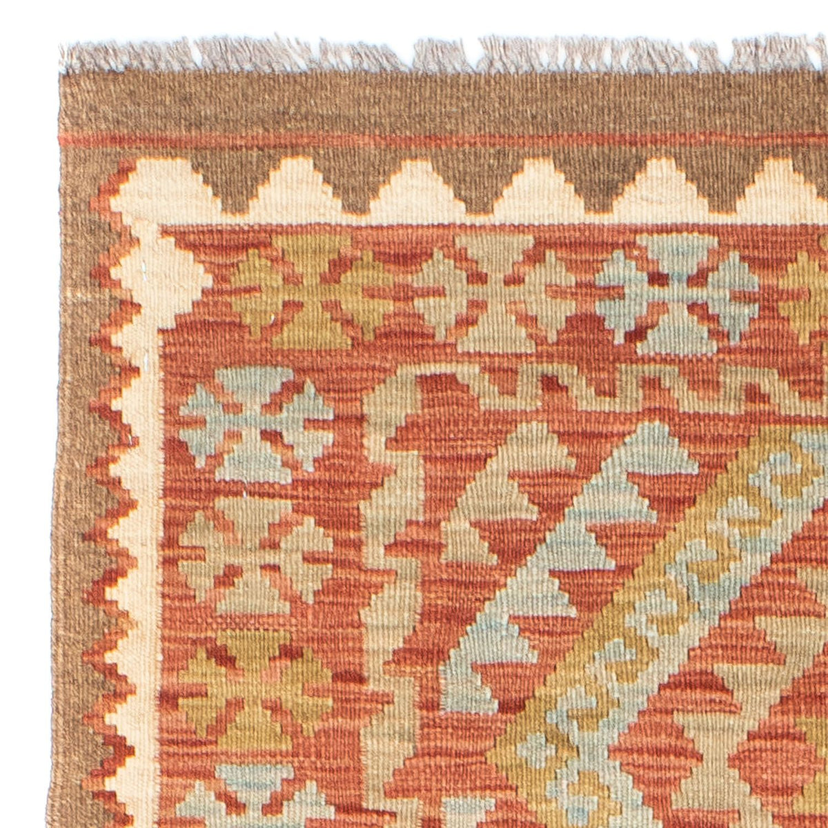Tapis de couloir Tapis Kelim - Oriental - 193 x 84 cm - rouge clair