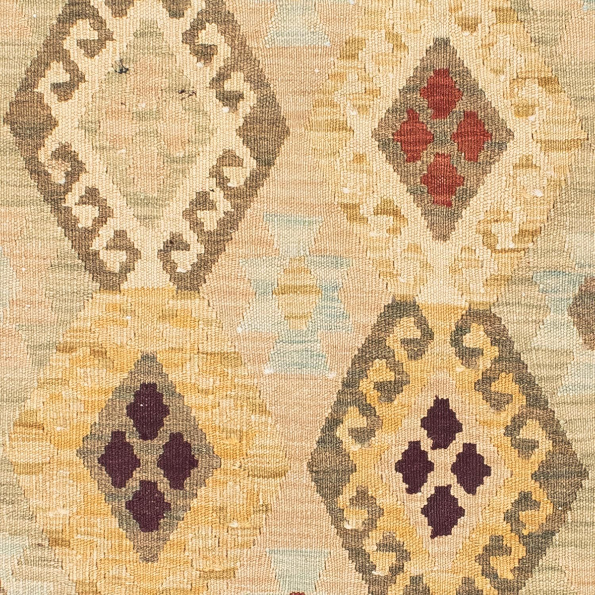 Tapis de couloir Tapis Kelim - Oriental - 199 x 79 cm - beige