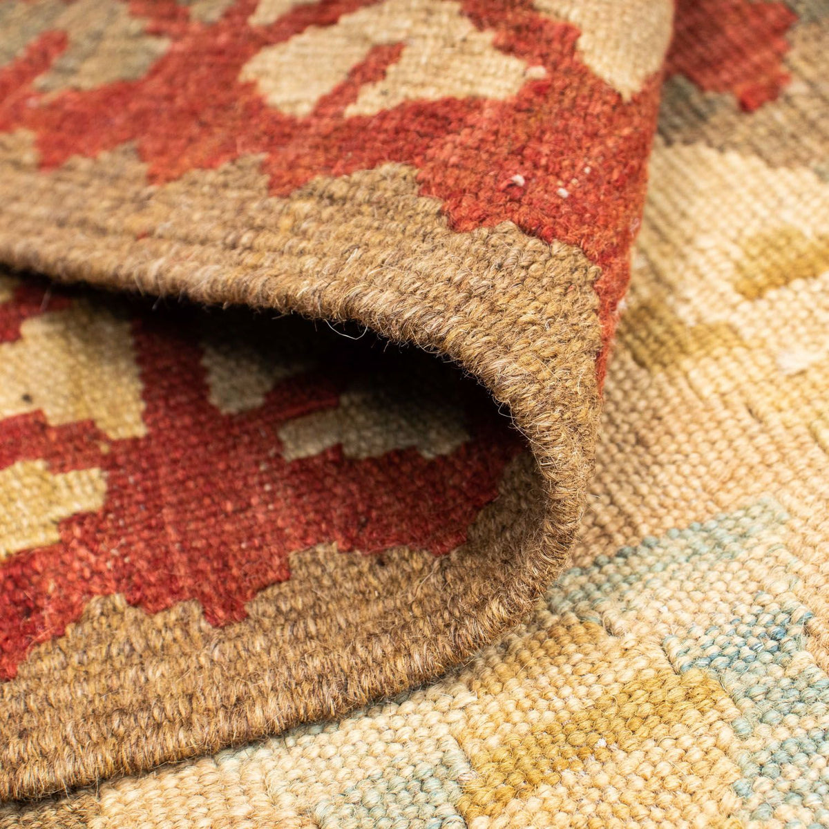 Tapis de couloir Tapis Kelim - Oriental - 199 x 79 cm - beige