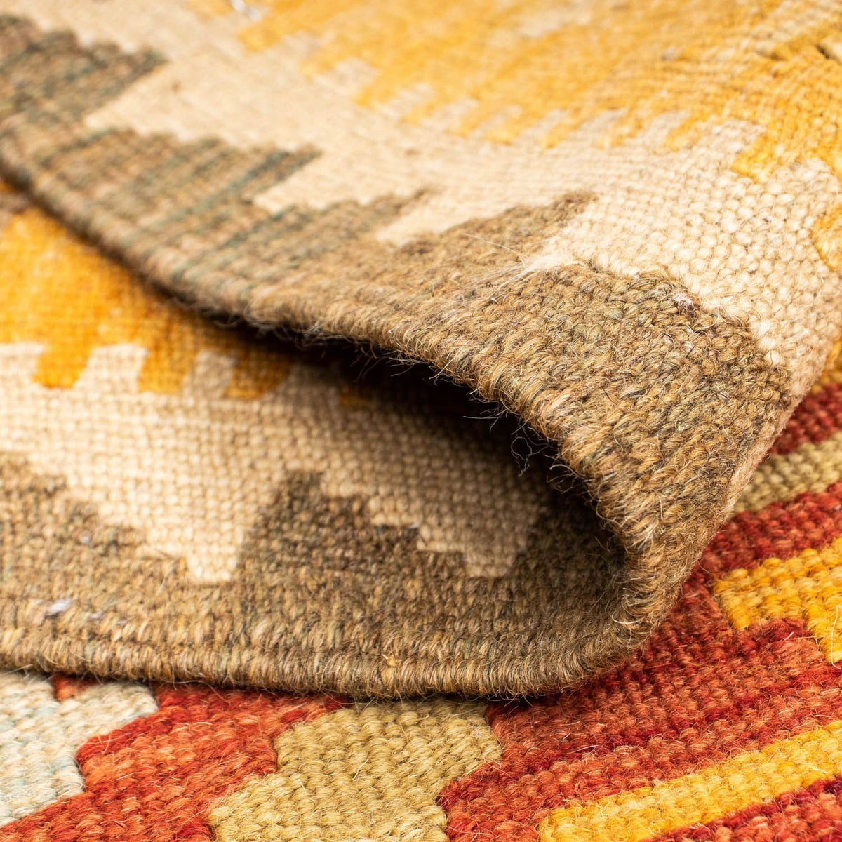 Tapis de couloir Tapis Kelim - Oriental - 187 x 73 cm - rouille