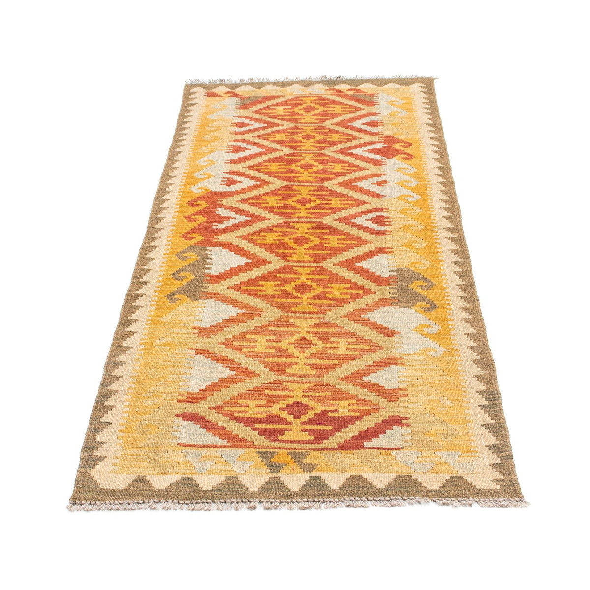 Tapis de couloir Tapis Kelim - Oriental - 187 x 73 cm - rouille
