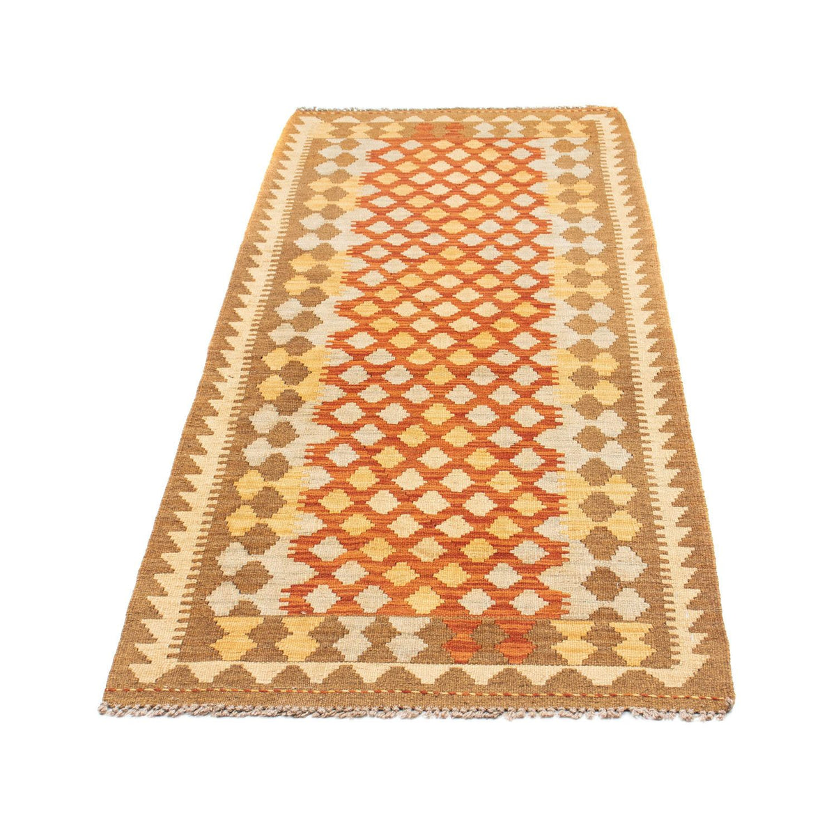 Tapis de couloir Tapis Kelim - Oriental - 191 x 74 cm - marron clair