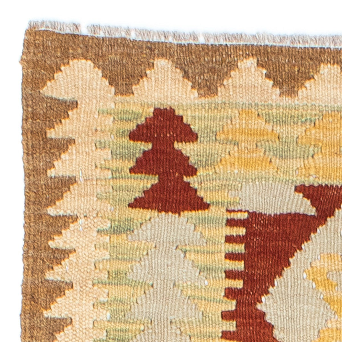 Tapis de couloir Tapis Kelim - Oriental - 192 x 72 cm - marron clair