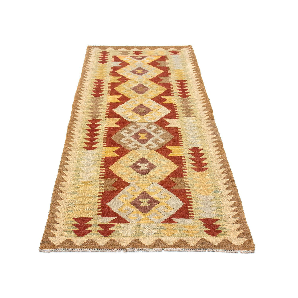 Tapis de couloir Tapis Kelim - Oriental - 192 x 72 cm - marron clair