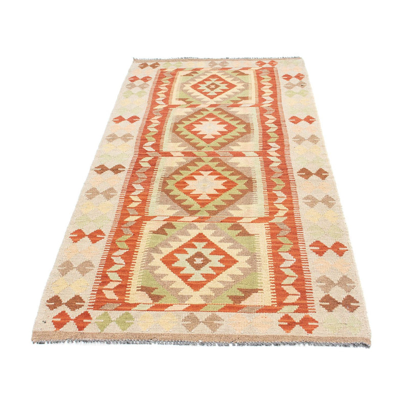 Tapis de couloir Tapis Kelim - Oriental - 196 x 86 cm - beige