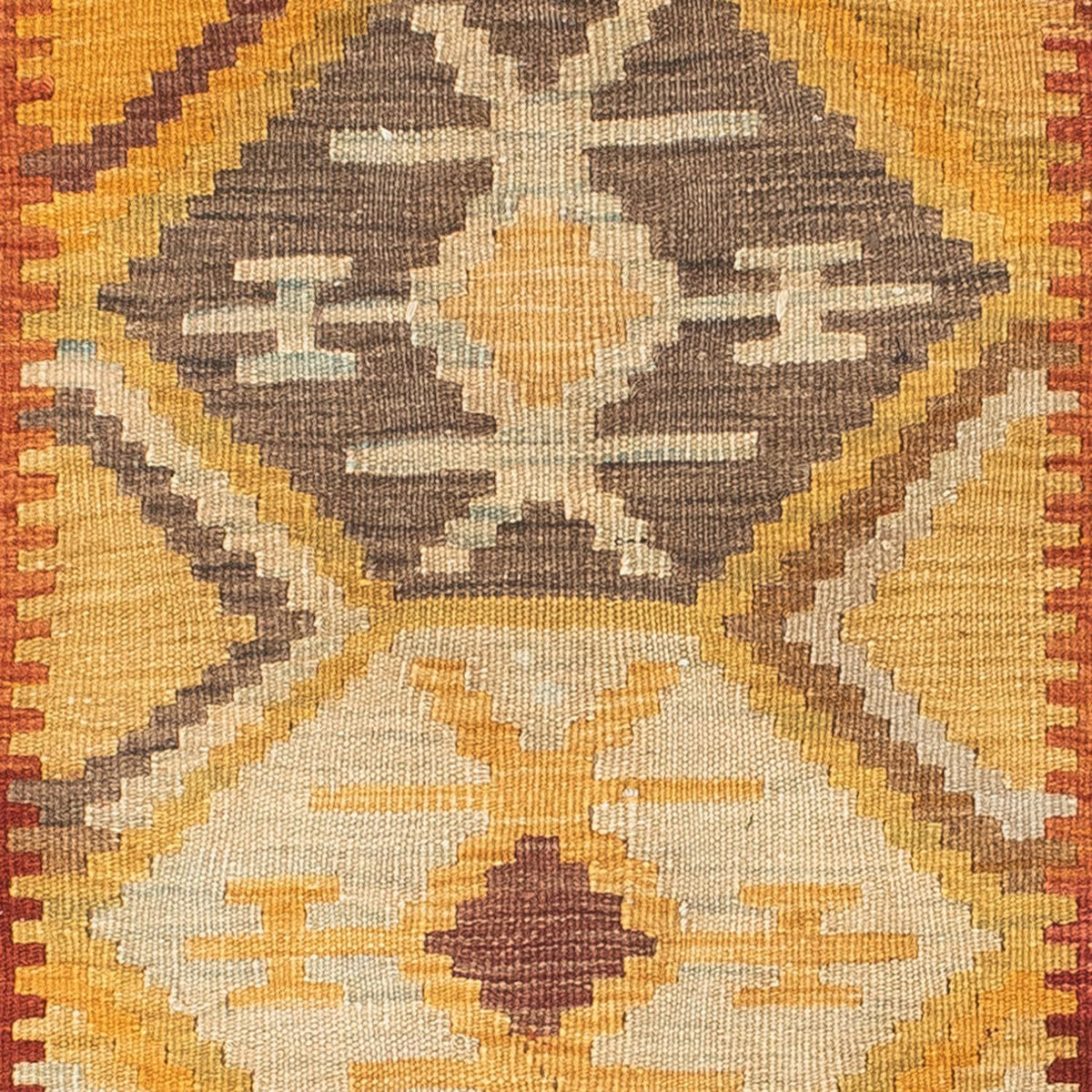 Tapis de couloir Tapis Kelim - Oriental - 185 x 75 cm - or
