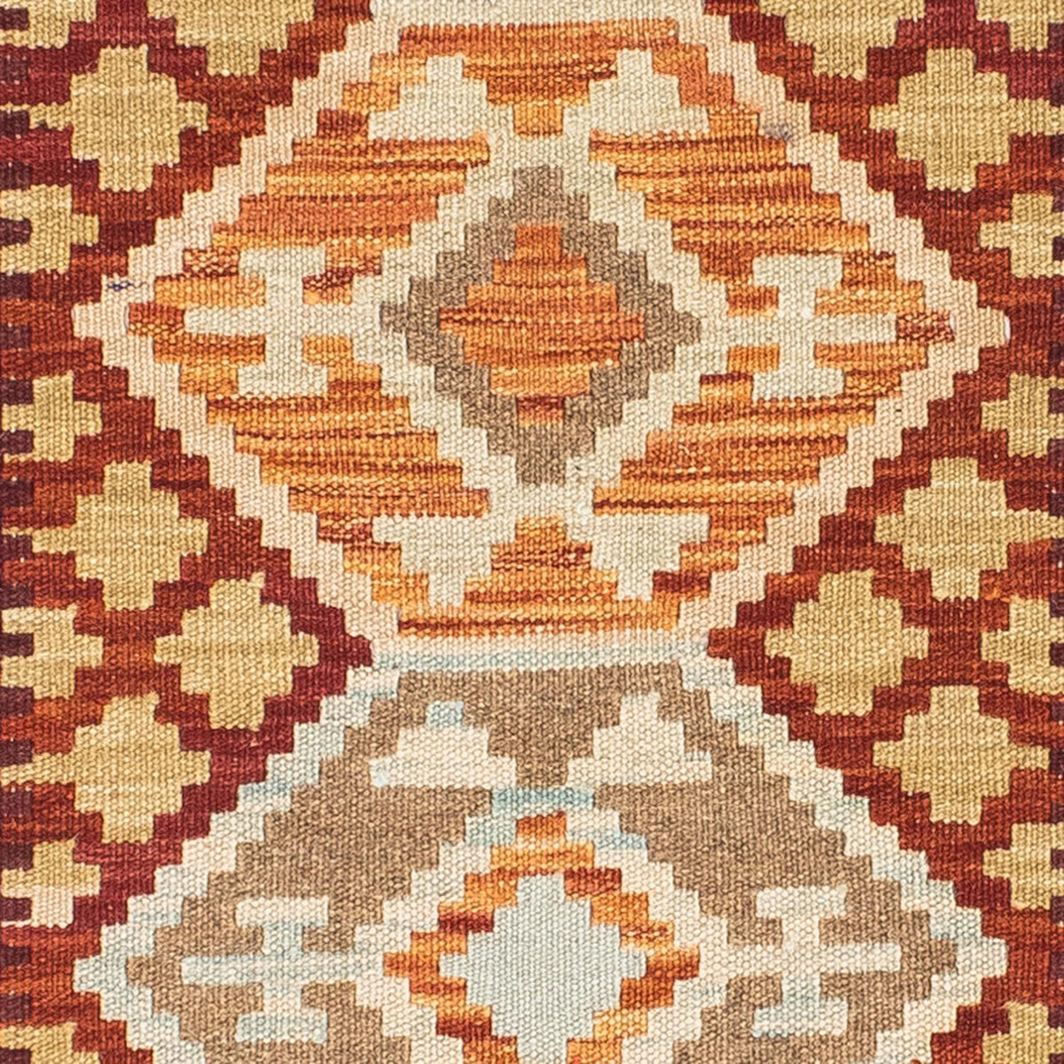 Tapis de couloir Tapis Kelim - Oriental - 202 x 73 cm - beige
