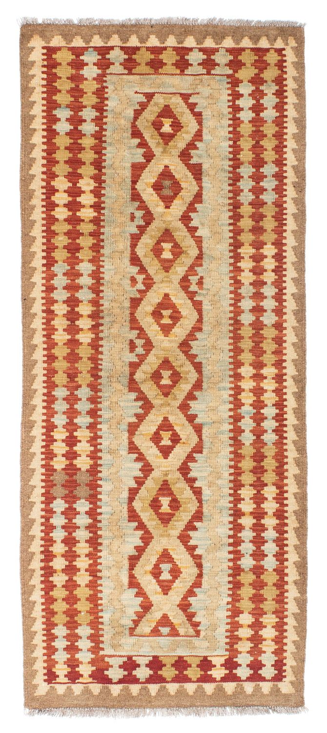 Tapis de couloir Tapis Kelim - Oriental - 200 x 85 cm - beige