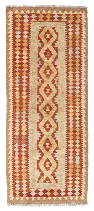 Tapis de couloir Tapis Kelim - Oriental - 200 x 85 cm - beige