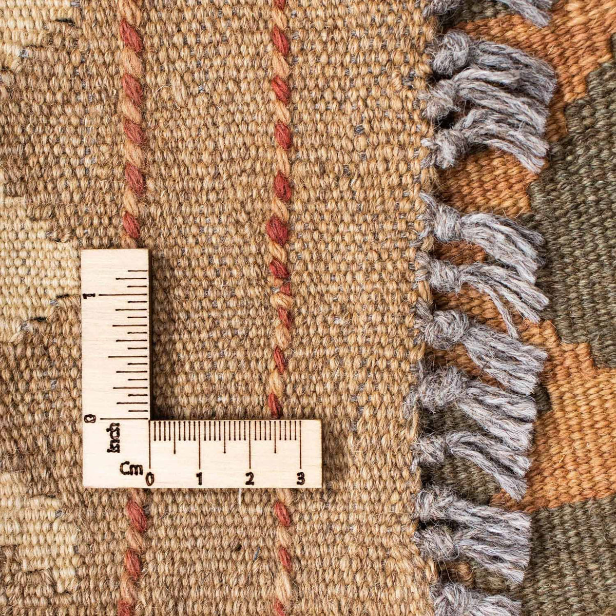 Tapis de couloir Tapis Kelim - Oriental - 198 x 80 cm - marron clair