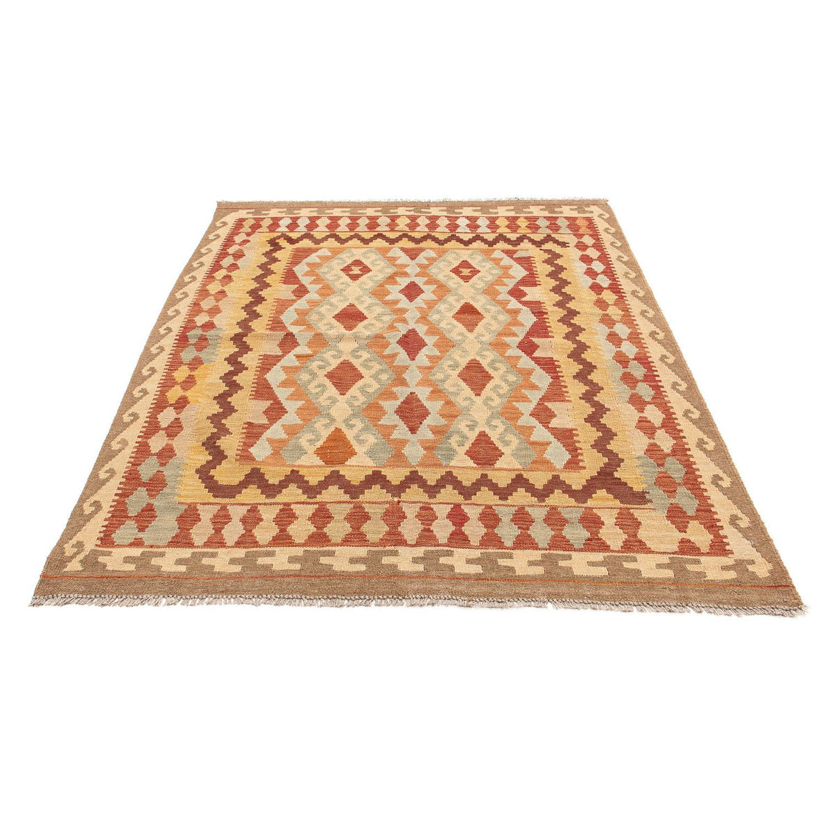 Tapis Kelim - Oriental - 203 x 145 cm - multicolore
