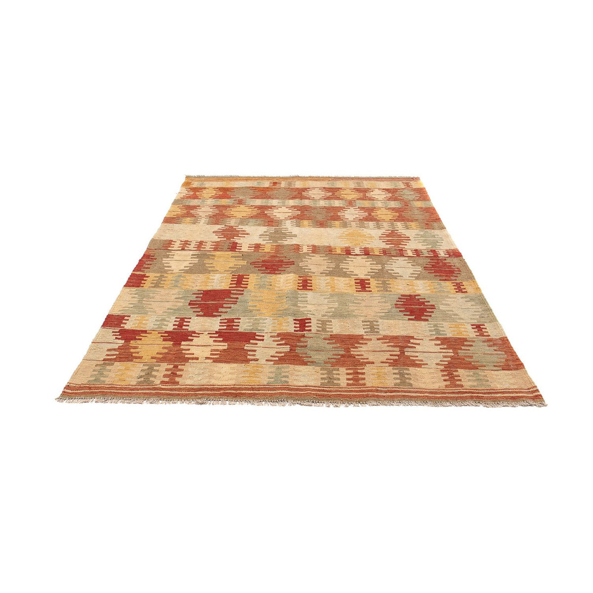 Tapis Kelim - Oriental - 199 x 151 cm - multicolore