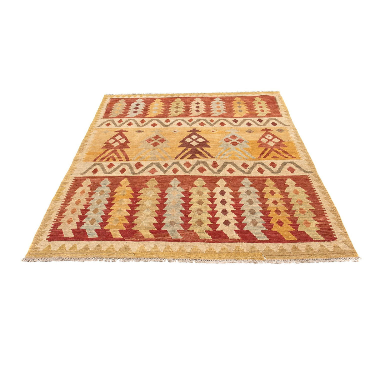 Tapis Kelim - Oriental - 195 x 146 cm - multicolore