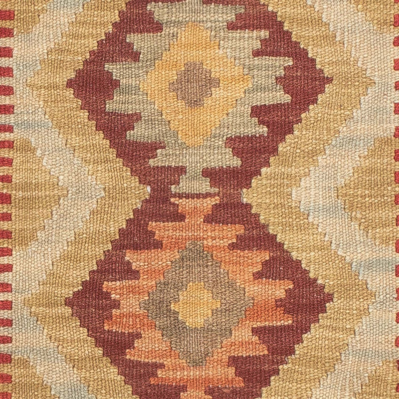 Tapis de couloir Tapis Kelim - Splash - 194 x 69 cm - multicolore