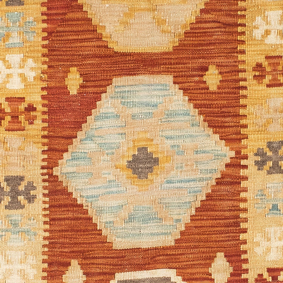 Tapis de couloir Tapis Kelim - Oriental - 203 x 70 cm - beige