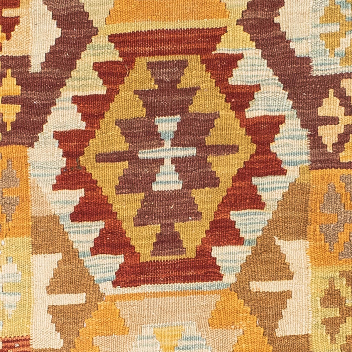 Tapis de couloir Tapis Kelim - Oriental - 202 x 75 cm - beige
