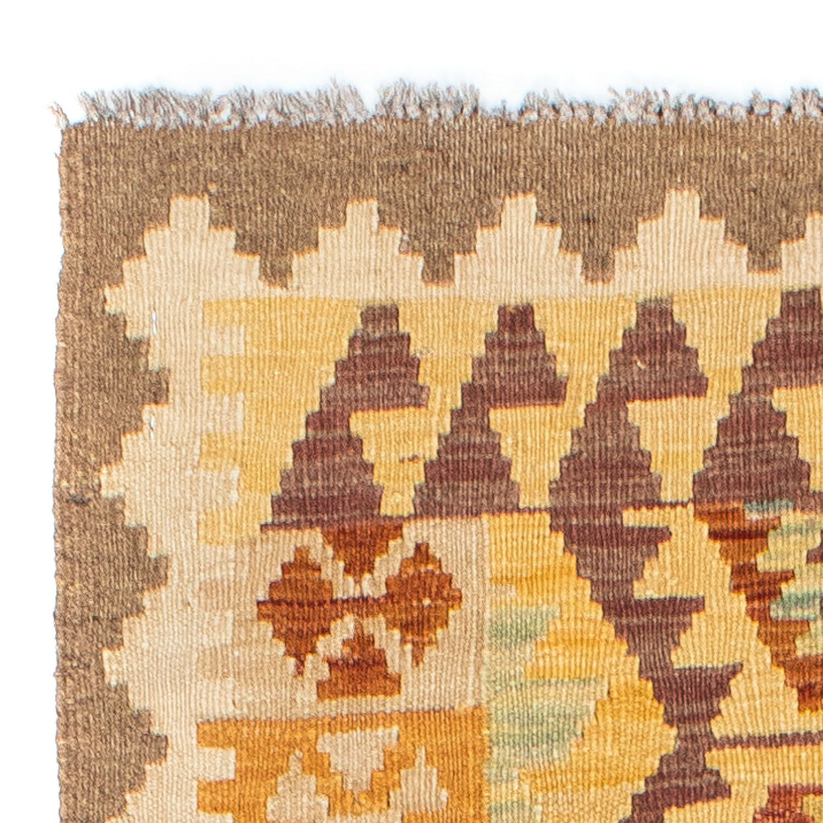 Tapis de couloir Tapis Kelim - Oriental - 202 x 75 cm - beige