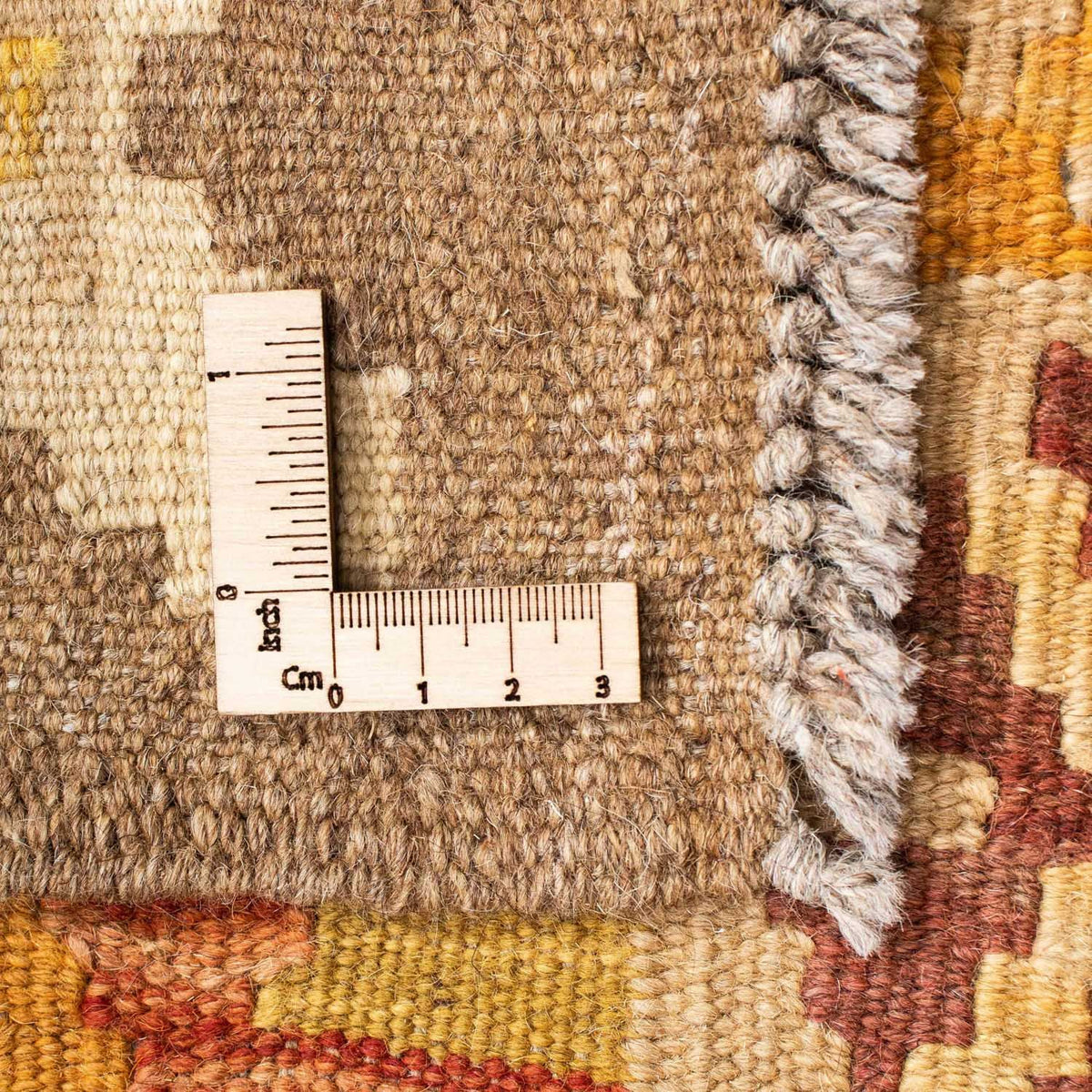 Tapis de couloir Tapis Kelim - Oriental - 202 x 75 cm - beige