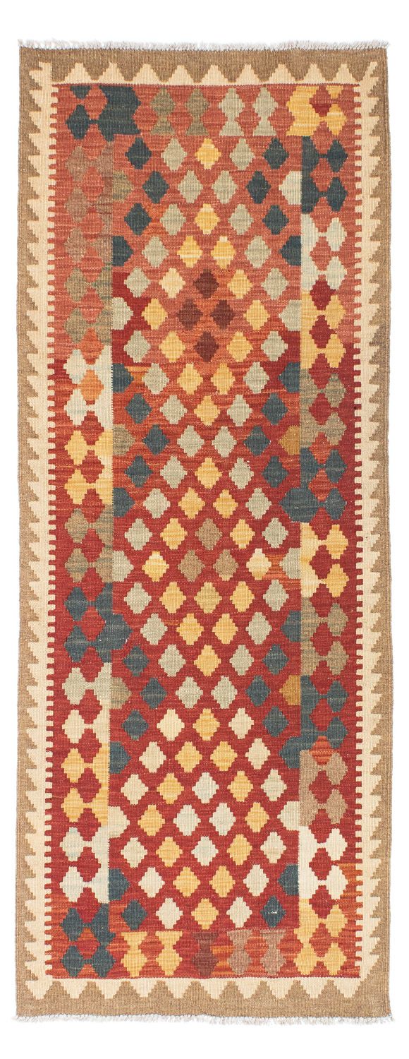 Tapis de couloir Tapis Kelim - Oriental - 198 x 74 cm - rouge clair