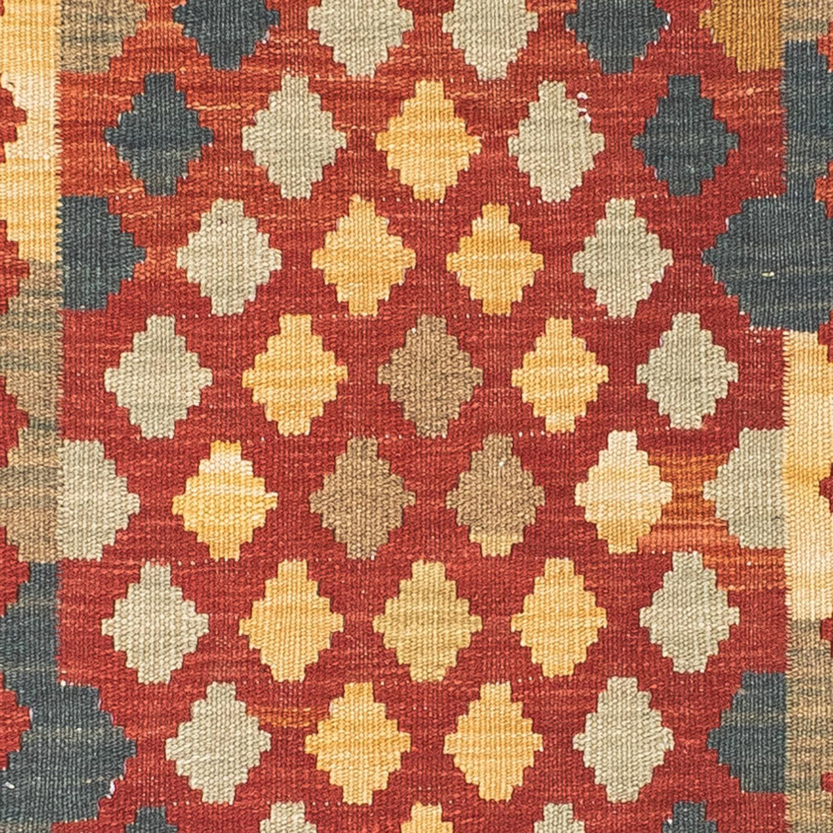 Tapis de couloir Tapis Kelim - Oriental - 198 x 74 cm - rouge clair