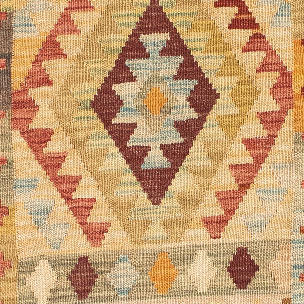 Tapis de couloir Tapis Kelim - Oriental - 198 x 75 cm - beige