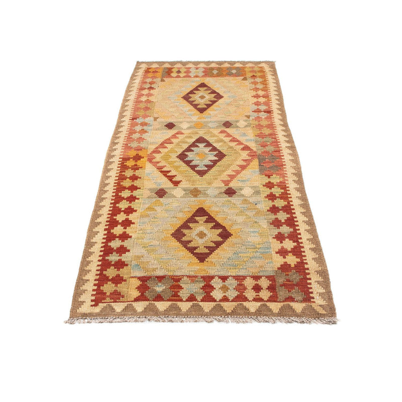 Tapis de couloir Tapis Kelim - Oriental - 198 x 75 cm - beige