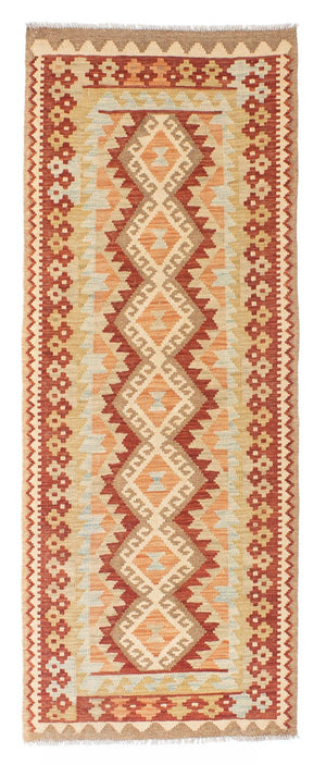 Tapis de couloir Tapis Kelim - Oriental - 200 x 75 cm - beige