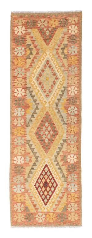 Tapis de couloir Tapis Kelim - Oriental - 208 x 66 cm - rouge clair