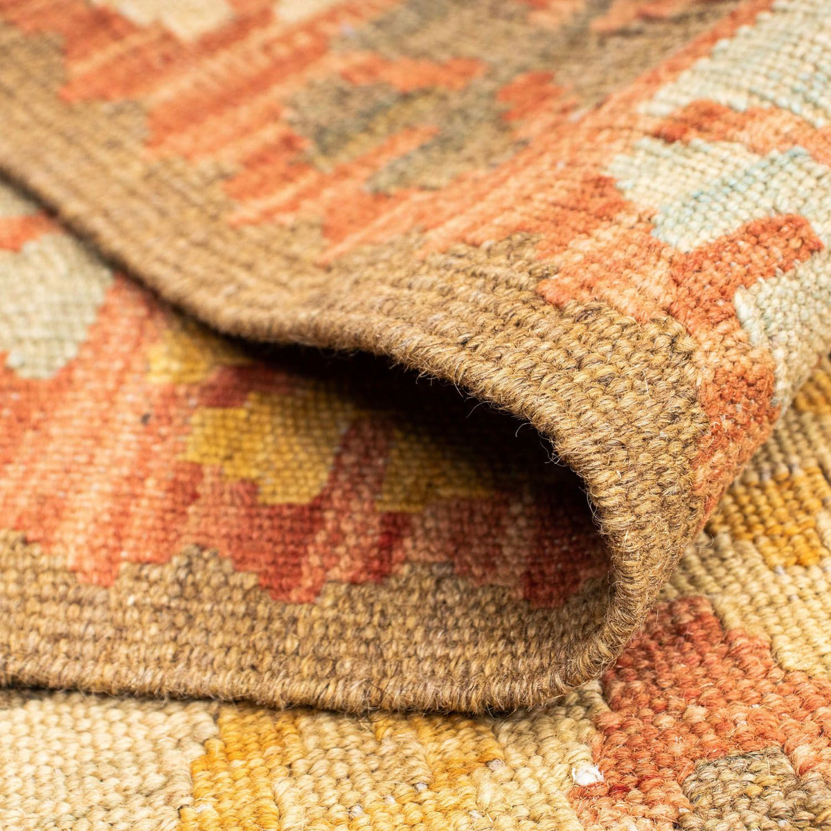 Tapis de couloir Tapis Kelim - Oriental - 208 x 66 cm - rouge clair