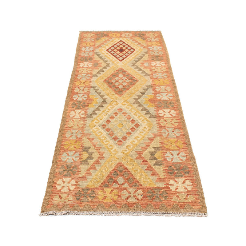 Tapis de couloir Tapis Kelim - Oriental - 208 x 66 cm - rouge clair