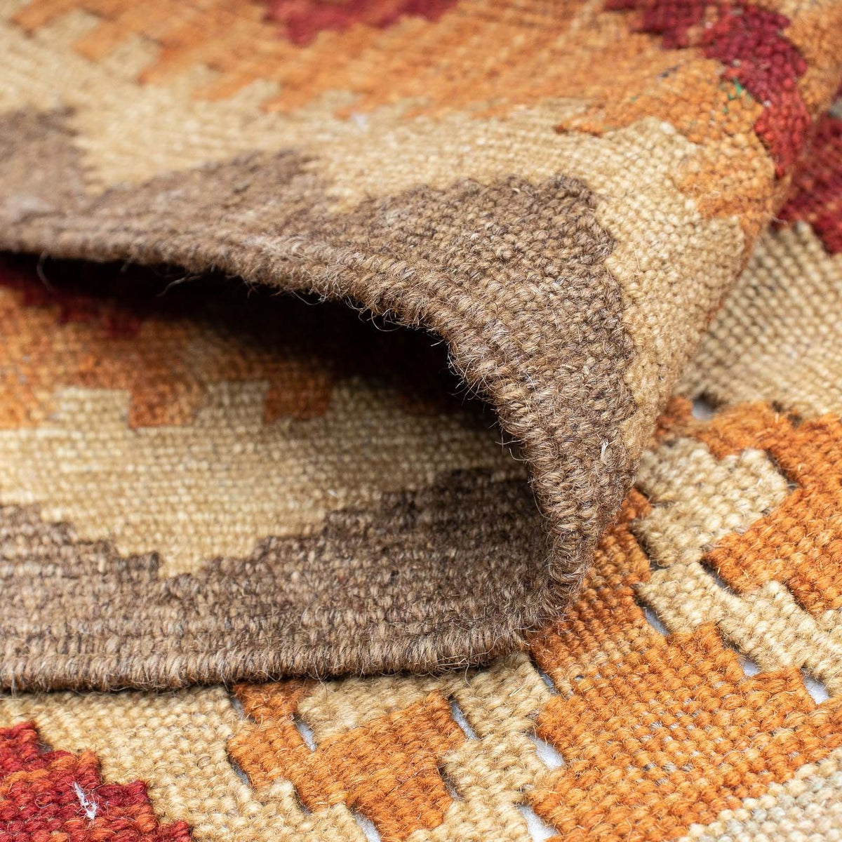 Tapis de couloir Tapis Kelim - Splash - 196 x 63 cm - multicolore