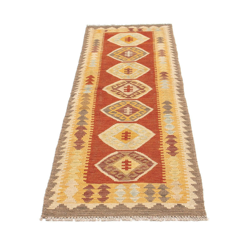 Tapis de couloir Tapis Kelim - Splash - 192 x 63 cm - multicolore