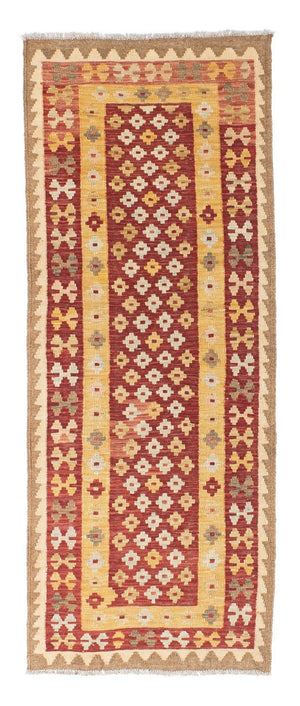 Tapis de couloir Tapis Kelim - Oriental - 197 x 73 cm - rouille