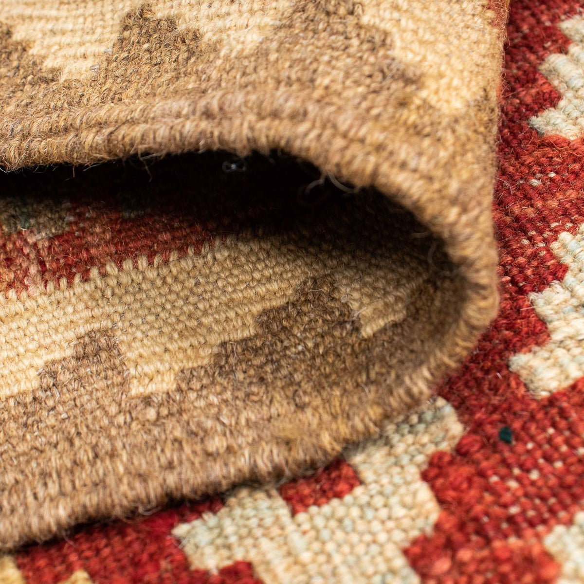 Tapis de couloir Tapis Kelim - Oriental - 197 x 73 cm - rouille