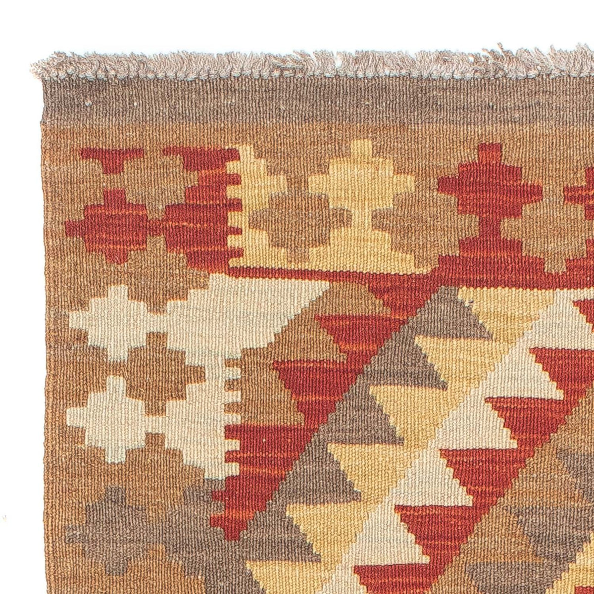 Tapis de couloir Tapis Kelim - Splash - 193 x 68 cm - multicolore