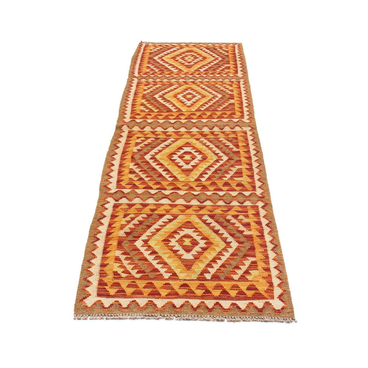Tapis de couloir Tapis Kelim - Oriental - 231 x 62 cm - marron
