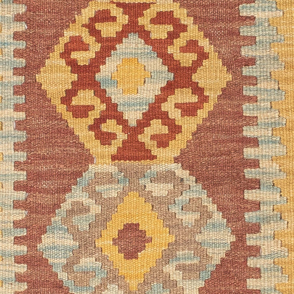 Tapis de couloir Tapis Kelim - Splash - 210 x 69 cm - multicolore