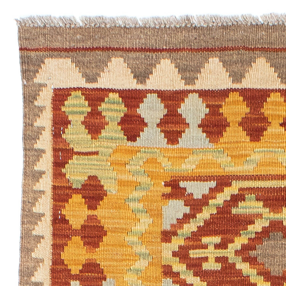 Tapis de couloir Tapis Kelim - Oriental - 195 x 73 cm - rouge