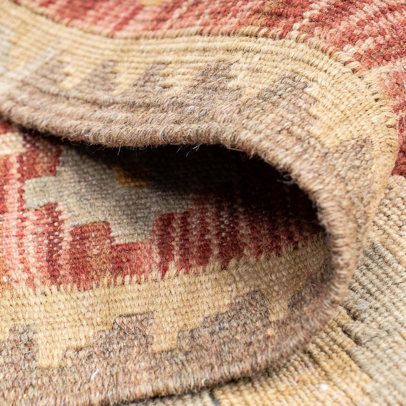 Tapis de couloir Tapis Kelim - Splash - 193 x 64 cm - rouille