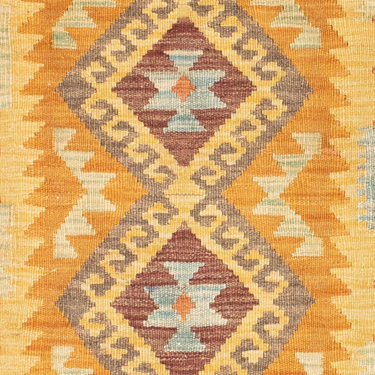 Tapis de couloir Tapis Kelim - Oriental - 209 x 71 cm - or
