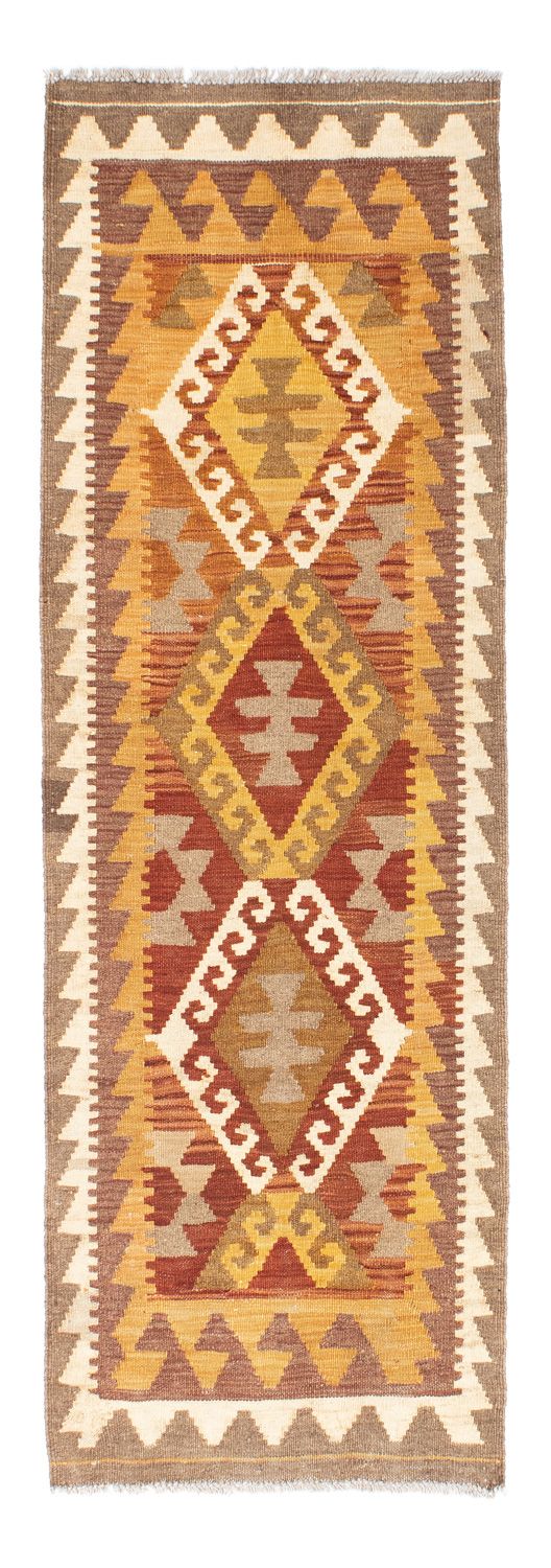 Tapis de couloir Tapis Kelim - Oriental - 203 x 64 cm - marron clair