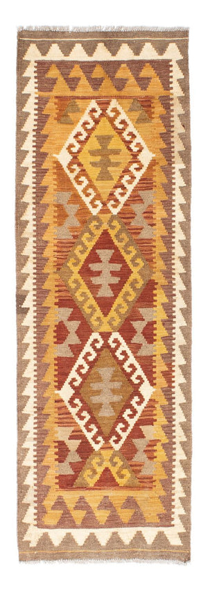 Tapis de couloir Tapis Kelim - Oriental - 203 x 64 cm - marron clair