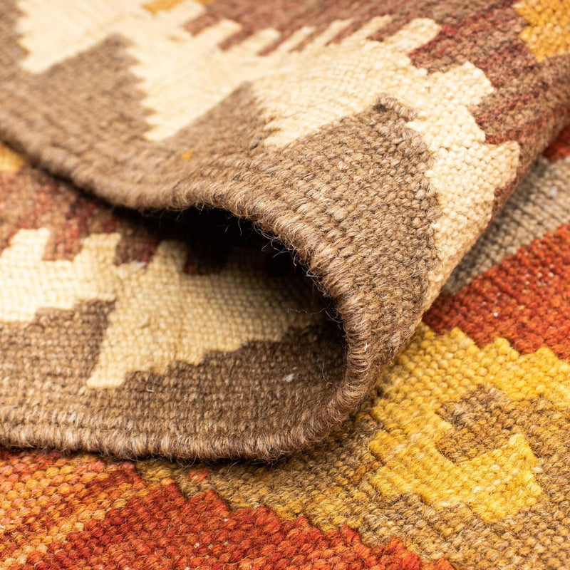 Tapis de couloir Tapis Kelim - Oriental - 203 x 64 cm - marron clair