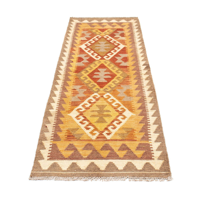 Tapis de couloir Tapis Kelim - Oriental - 203 x 64 cm - marron clair