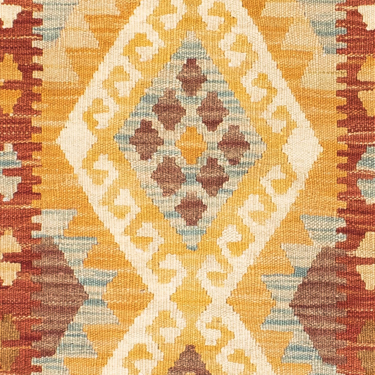 Tapis de couloir Tapis Kelim - Oriental - 206 x 67 cm - marron clair