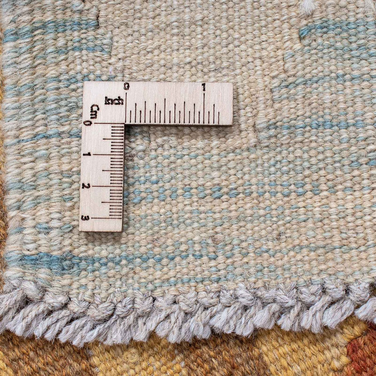 Tapis de couloir Tapis Kelim - Splash - 202 x 62 cm - rouille