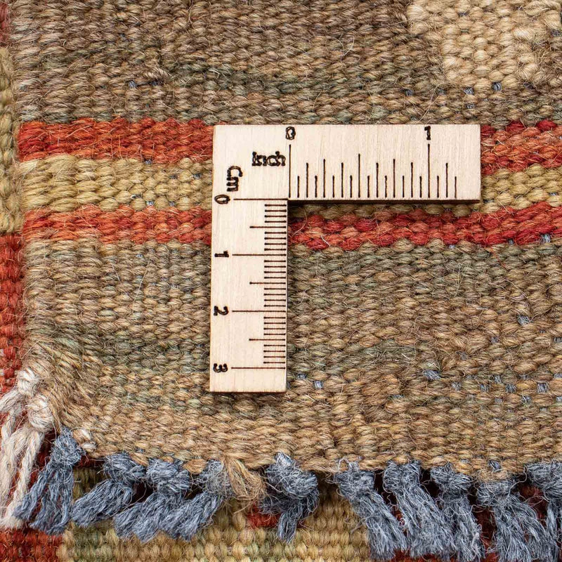 Tapis de couloir Tapis Kelim - Splash - 198 x 68 cm - rouille